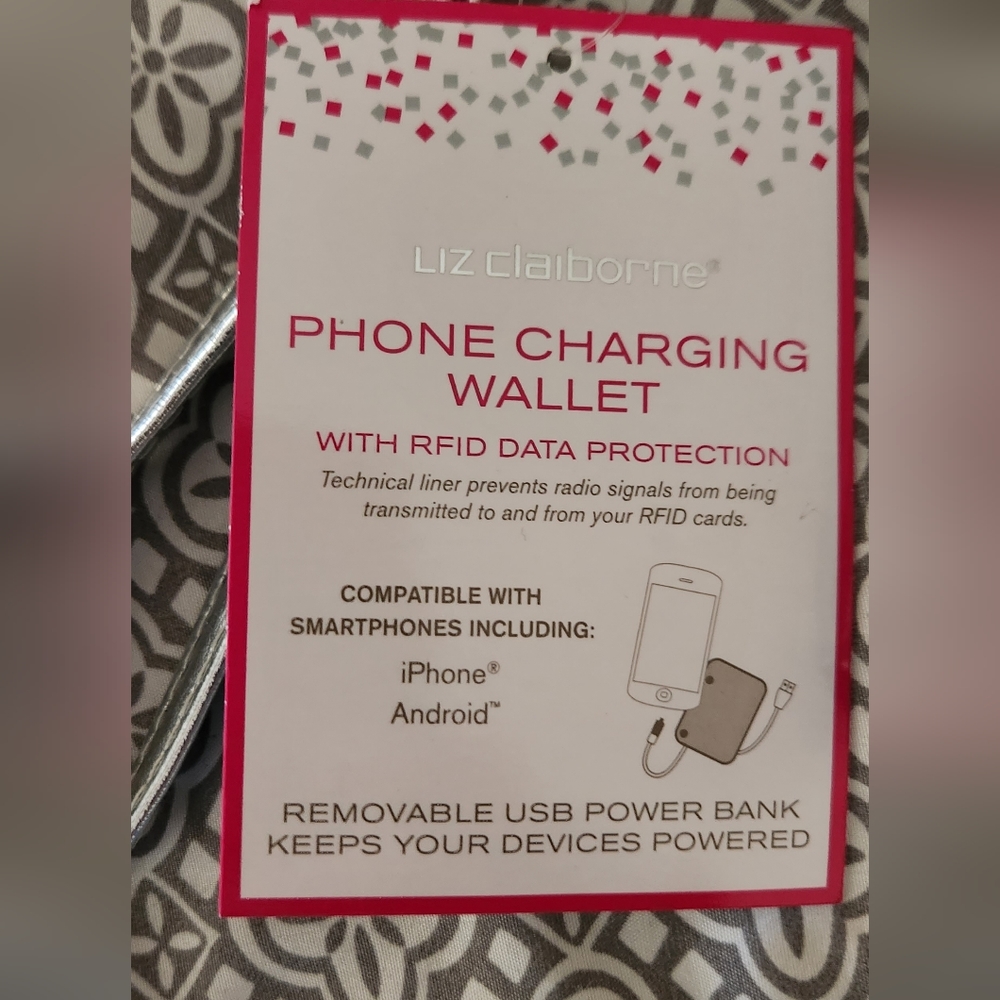 Liz Claiborne charging wallet